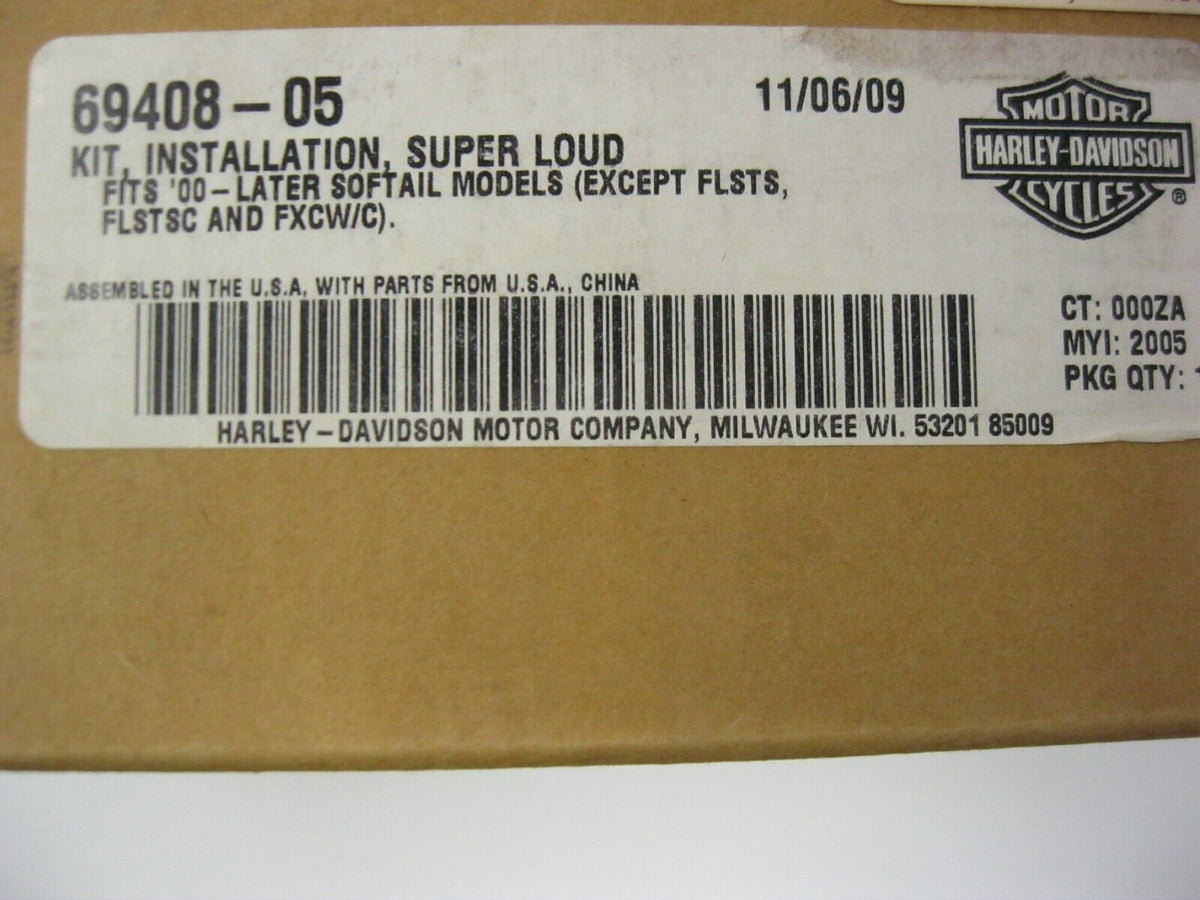 Harley-Davidson Super Loud Installation Kit for '00-later Softail 69408-05