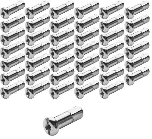 Custom Chrome Extra Long 6mm Square Replacement Nipple Set (42) 08250
