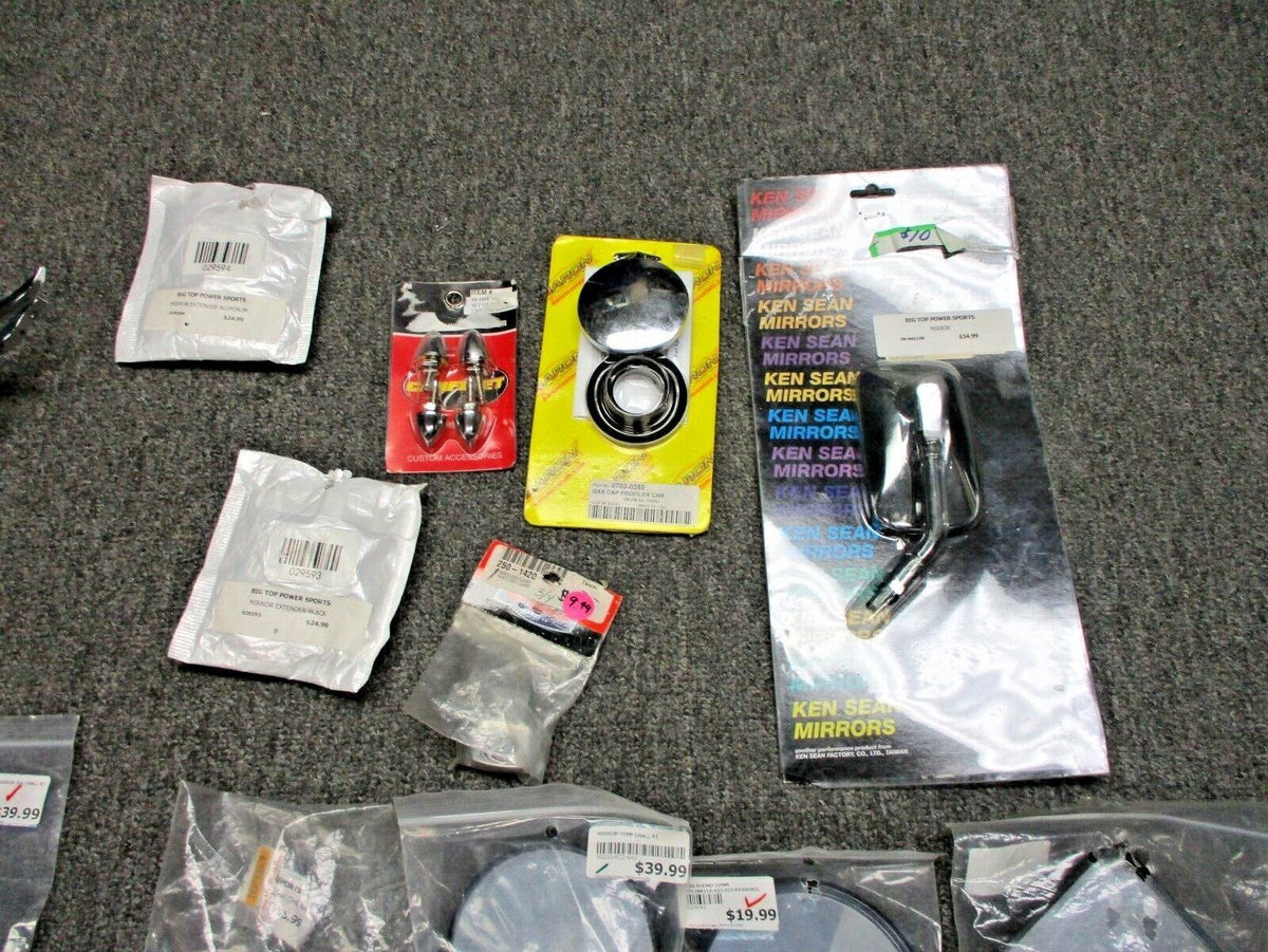 Miscellaneous Collection of Powersports/Motorcycle Chrome Mirrors and Extenders