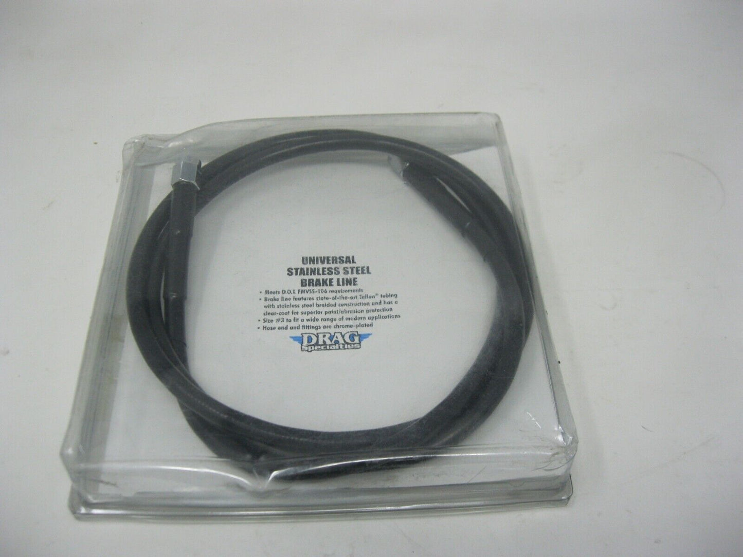 Drag Specialties 1741-2730 Black S/S Brake Line