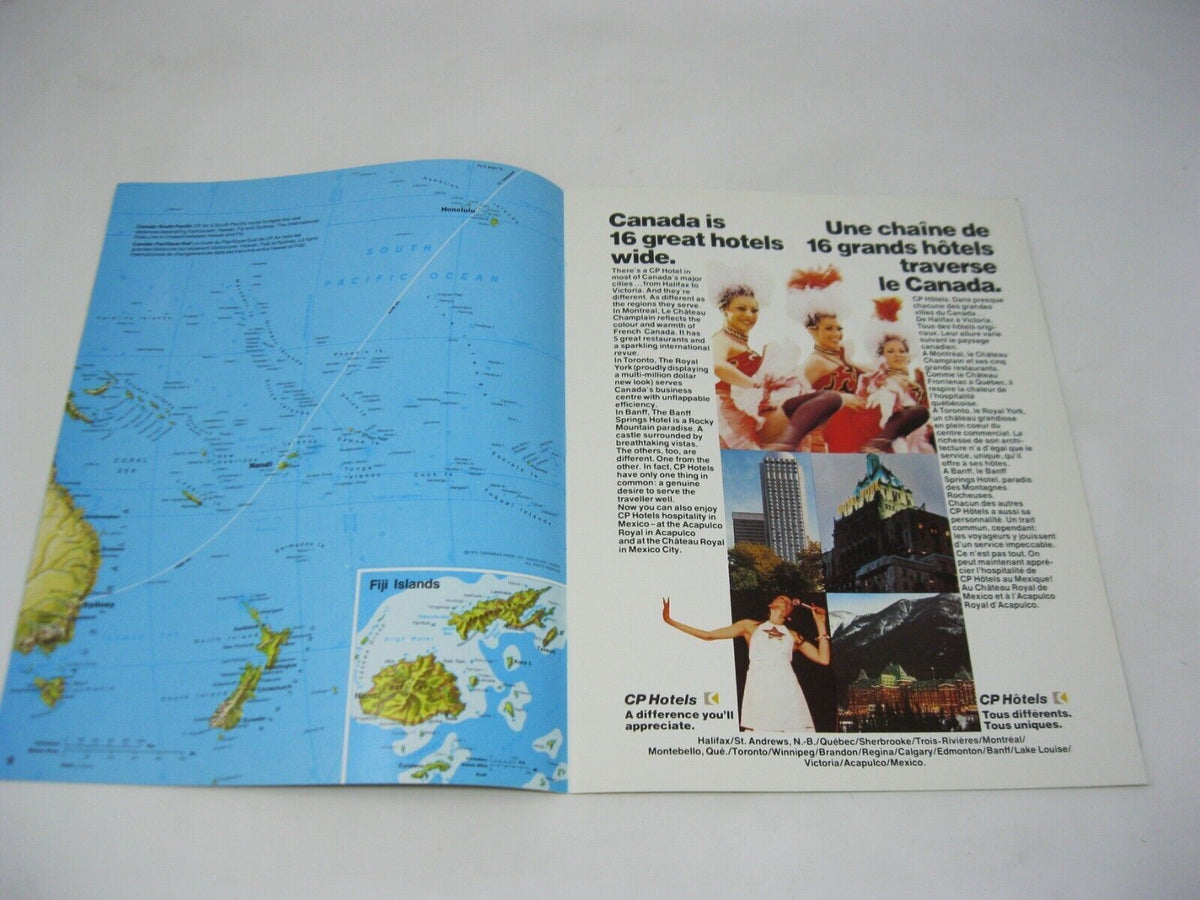 CP World Route Map Book 1974 Collectors Item
