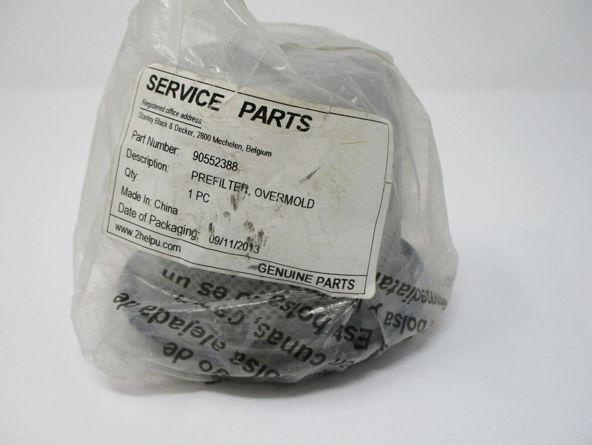 DeWALT 90552388 Prefilter, Overmold
