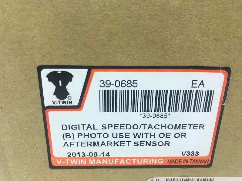 V-Twin Digital Speedo/Tachometer (B) 39-0685