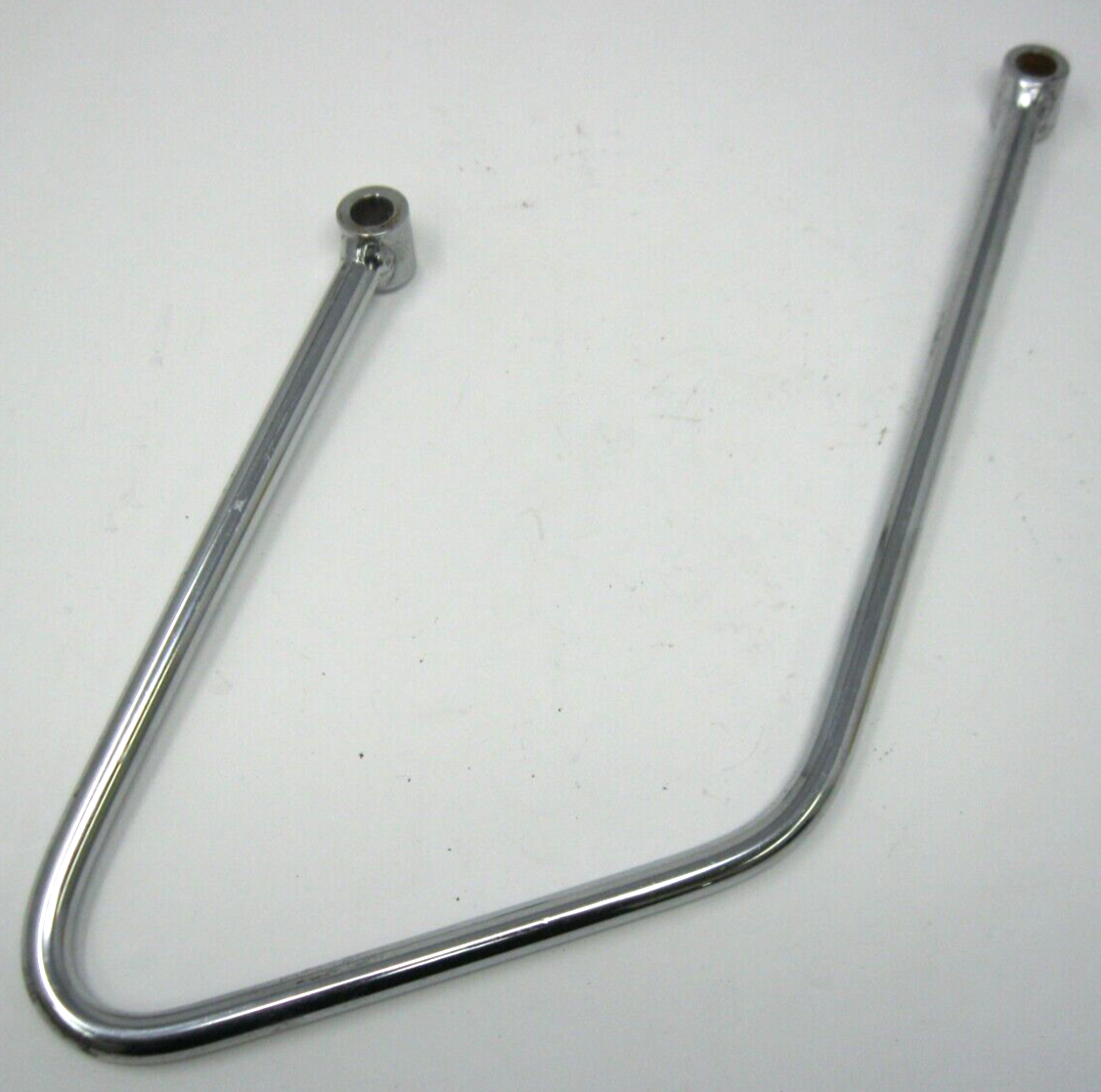 Unbranded Chrome Left Side Throw Over Saddlebag Guard (6-3/8" Between Holes)