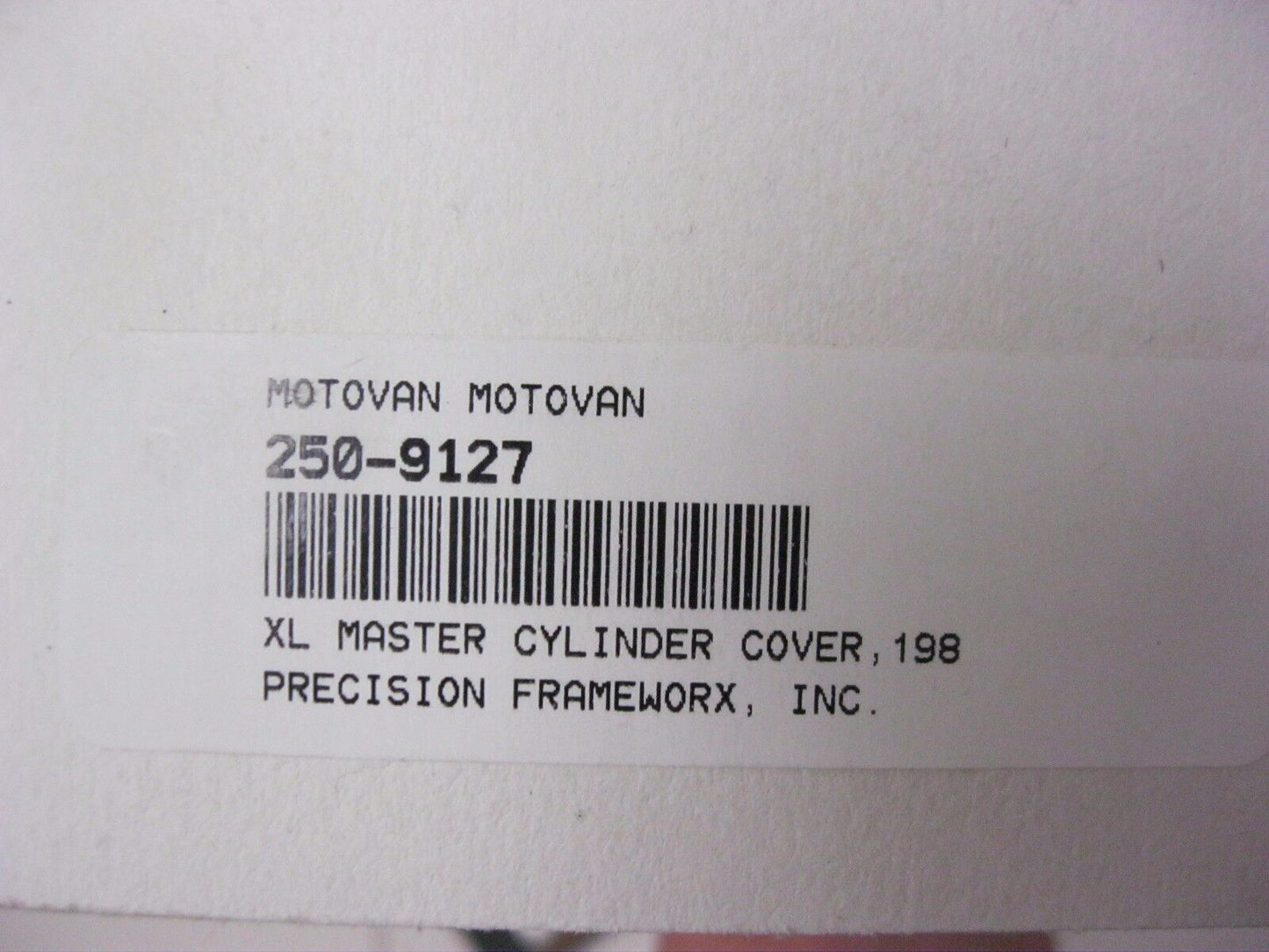 MOTOVAN CHROME MASTER CYLINDER COVER FOR HARLEY DAVIDSON XL 84 AND UP 250-9127