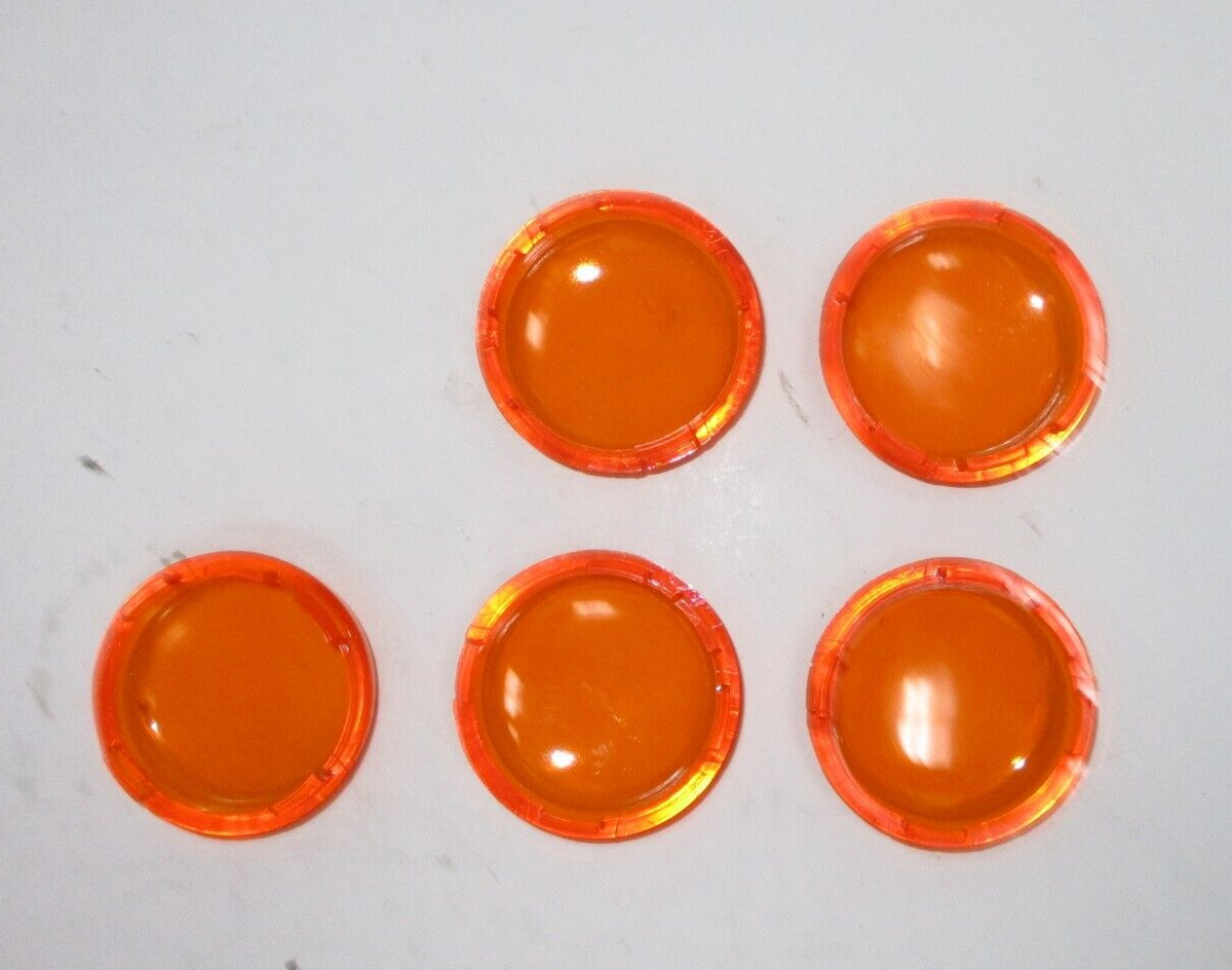 Harley-Davidson OEM Bullet Amber Turn Signal Lens Pack of Five 68973-00