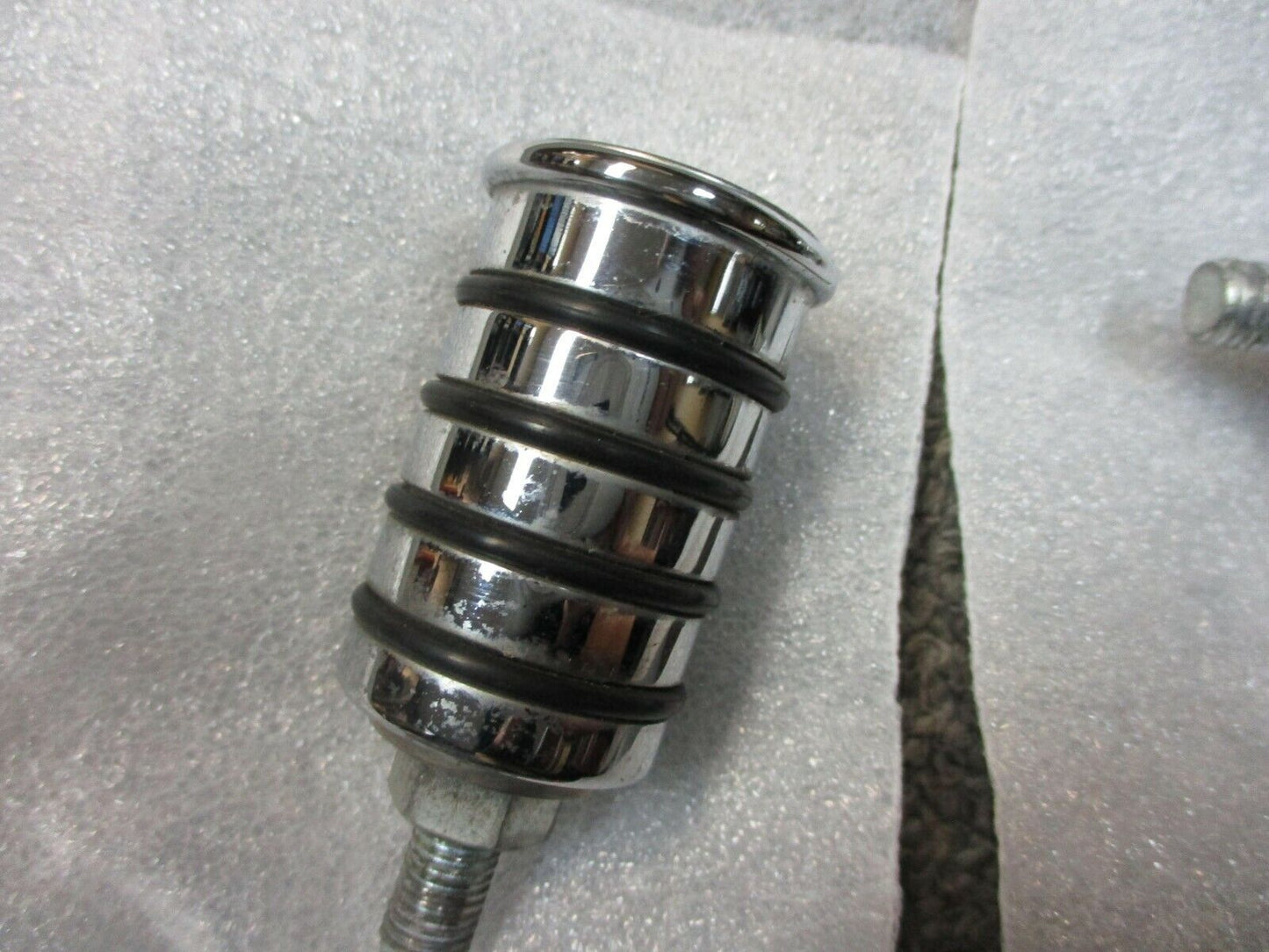 Chrome Shift Pegs 4 Rubber Ring Type 1 3/4" Length Custom Fit Harley
