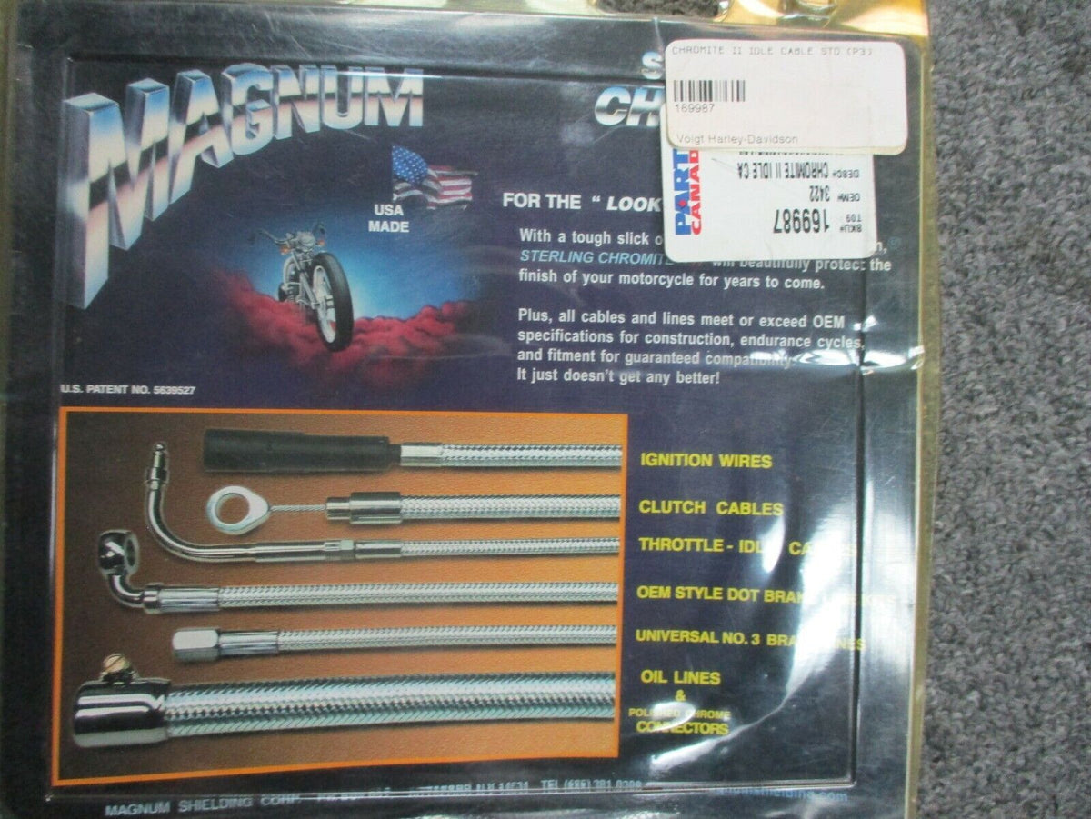Magnum Chromite Idle Cable 3422 96-97 FLHR/I 42 1/2 Inches