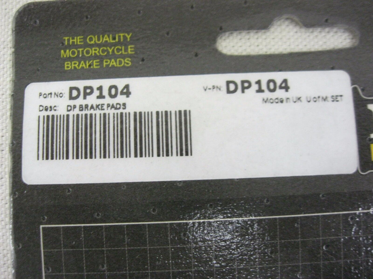 DP BRAKE PADS FOR HONDA MOTORCYCLES DP104