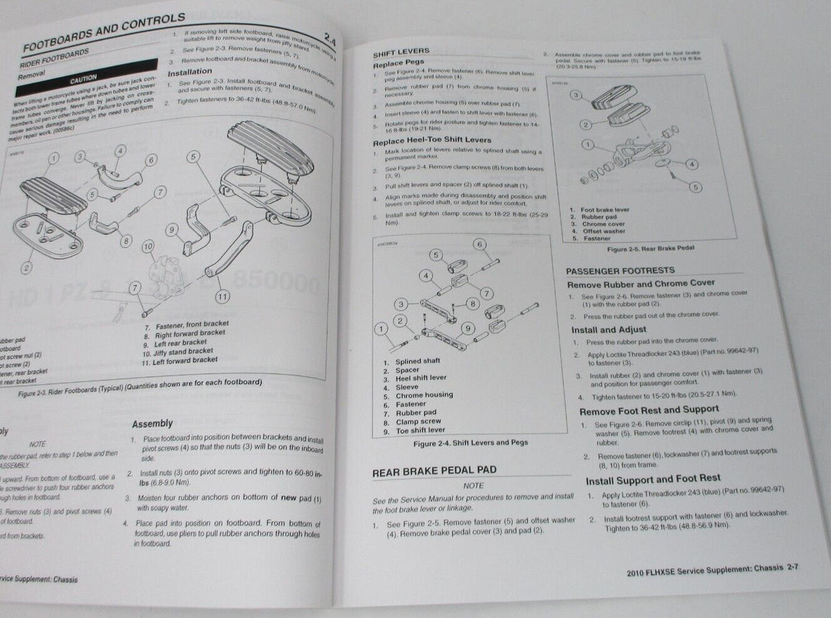 Harley-Davidson 2010 FLHXSE Model Service Manual Supplement 99600-10