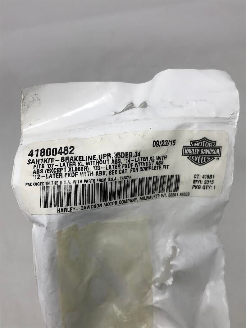 Harley Davidson OEM SAH1 Kit-Brakeline, UPR, 35DEG, 34 41800482