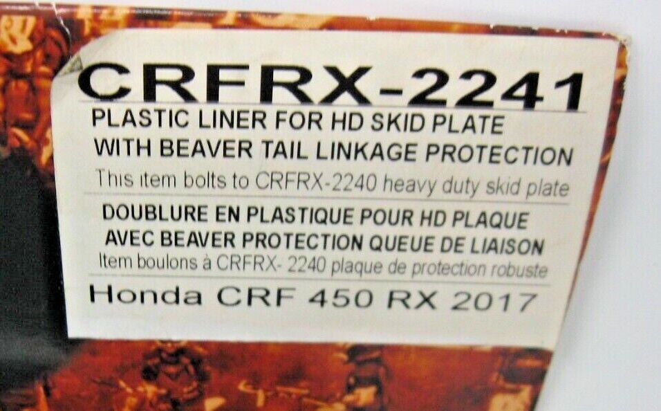 Emperor Racing Honda Plastic Skid Plate Liner 2007 CRF450RX CRFRX-2241