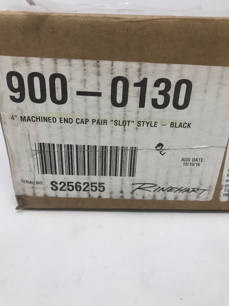 Rinehart Racing OEM 4'' Machined End Cap Slot BLK (PR)