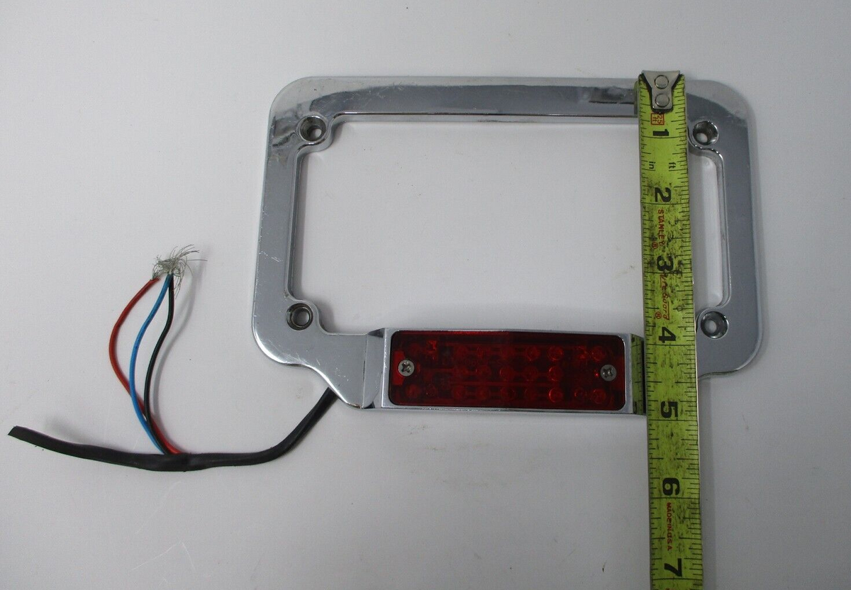 Chrome License Plate Assembly with Lights Unknown Fitment