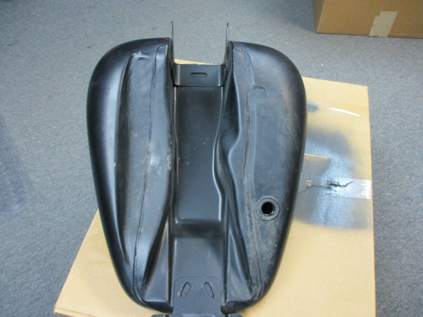 Harley Davidson OEM FLHX Fuel Tank 61000120BYM Black Denim Red Stripe