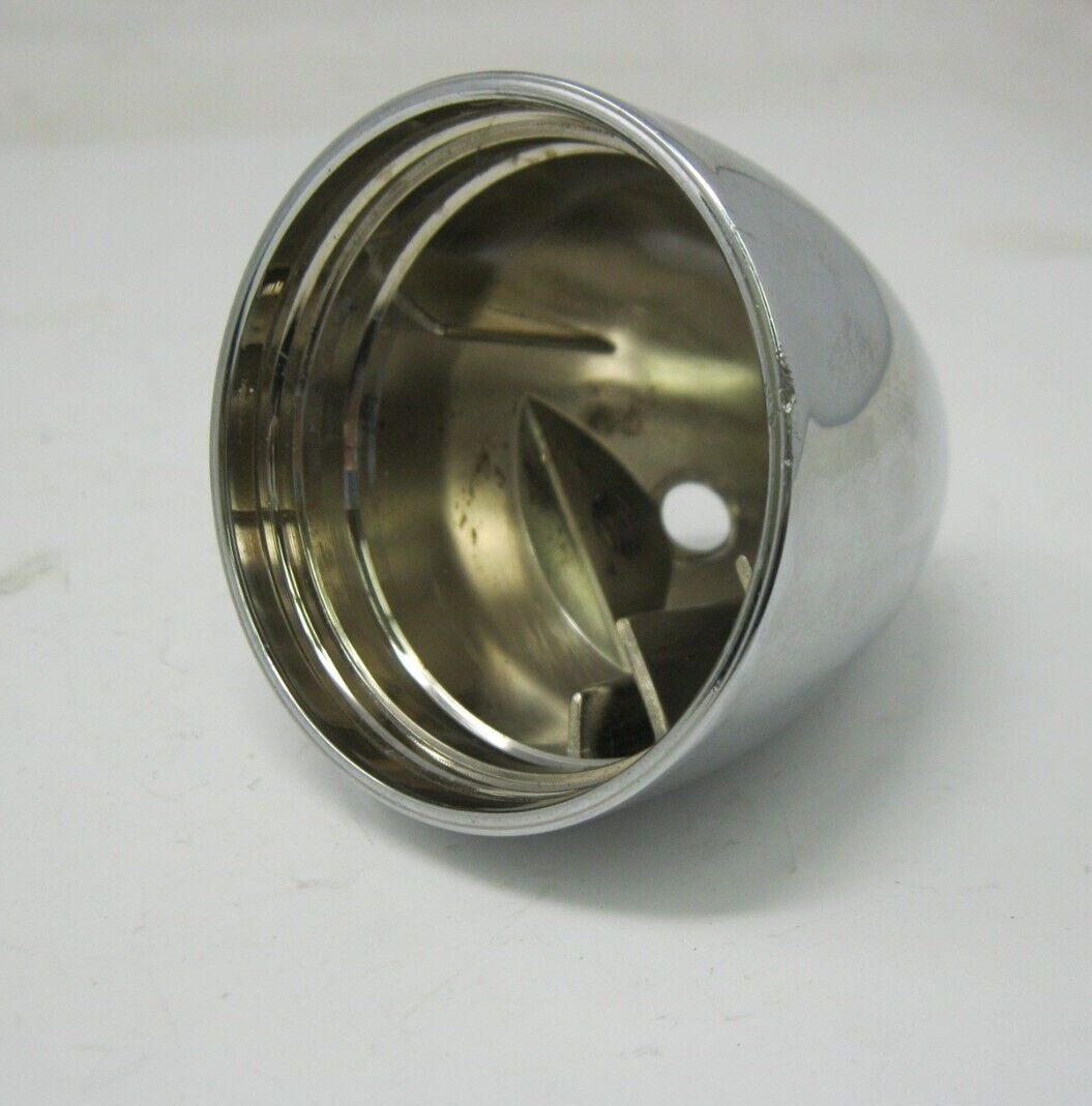 Harley-Davidson Compatible Chrome Bullet Signal Light Housing with 2 Holes