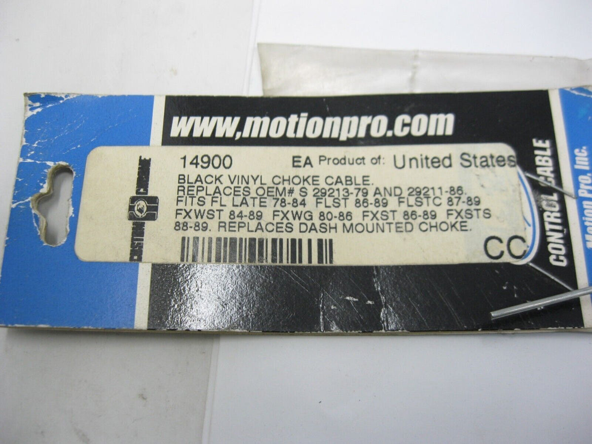Motion Pro Black Vinyl Choke Cable 14900