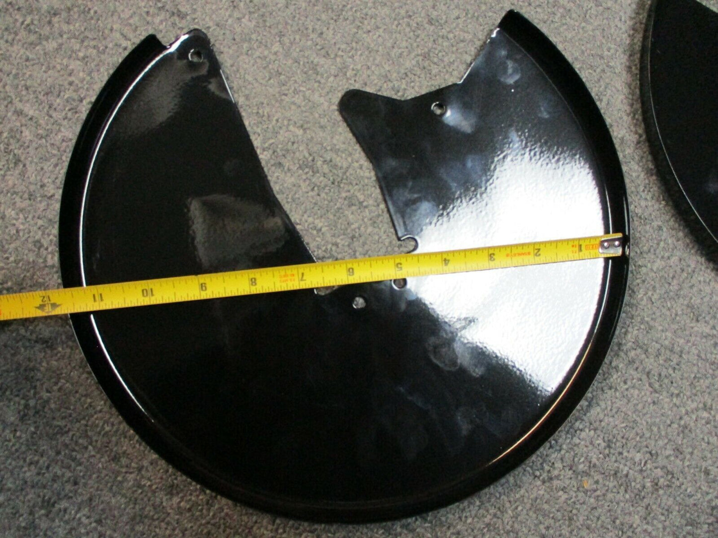 Brake Rotor Covers 11.5 Inch Gloss Black fits Harley Davidson FL Models