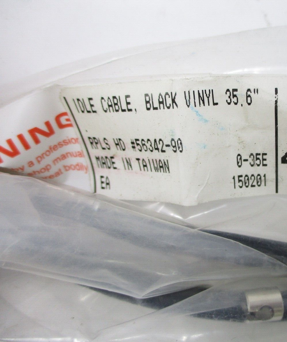 Motion Pro Black Vinyl Idle Cable 35.6" 06-0214