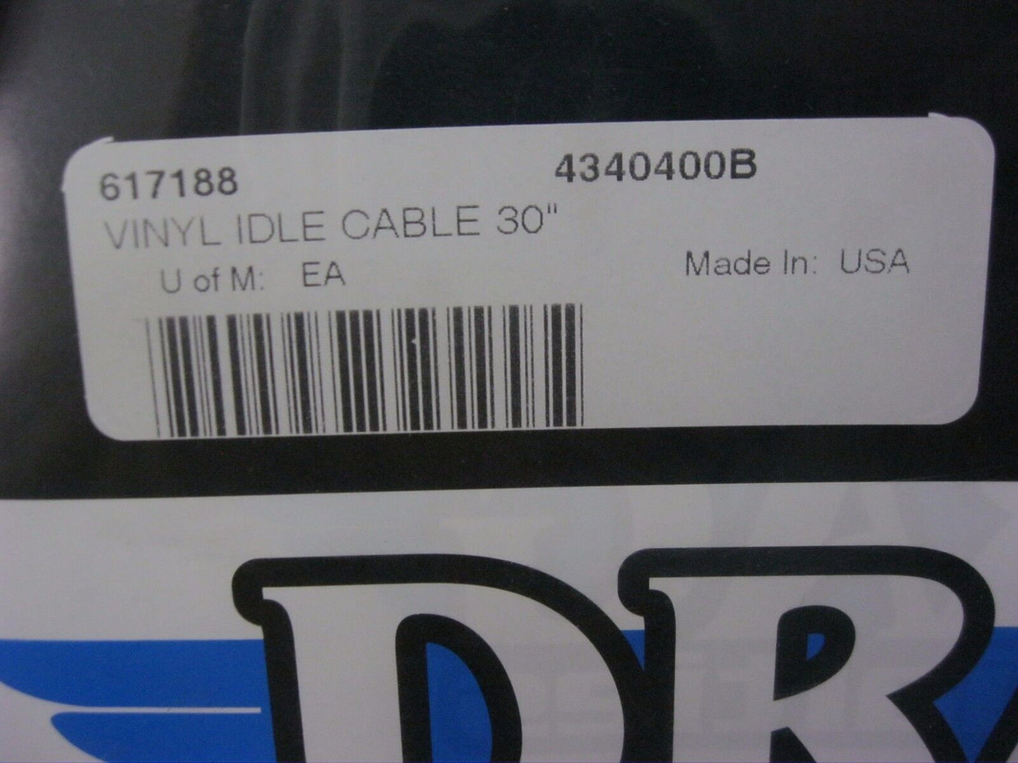 DRAG SPECIALTIES 30" BLACK VINYL IDLE CABLE 88-95 XLH 883 HUGGER