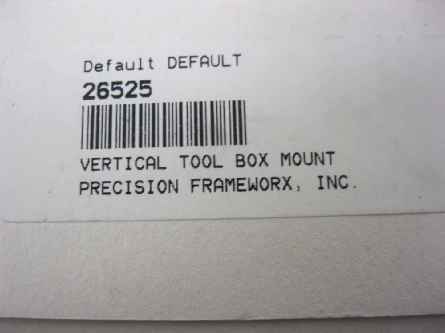 CUSTOM CHROME 26525 VERTICAL TOOL BOX MOUNT