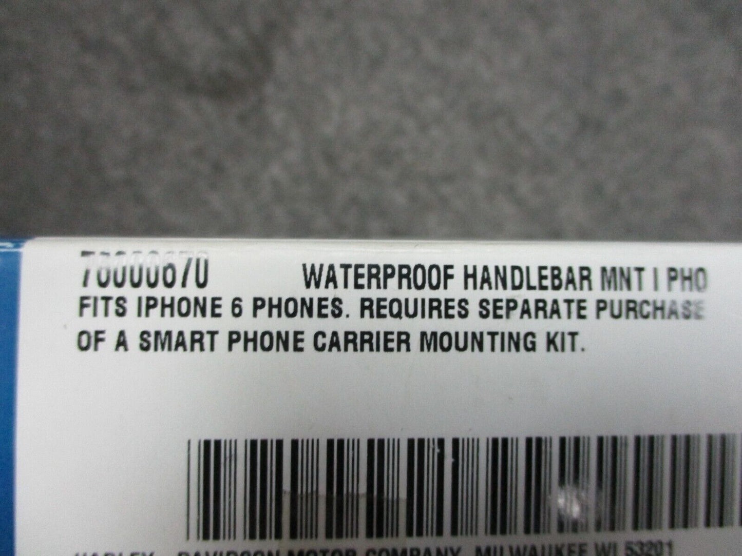 Harley Davidson OEM I Phone 6 Handle Bar Mount Carrier 76000670