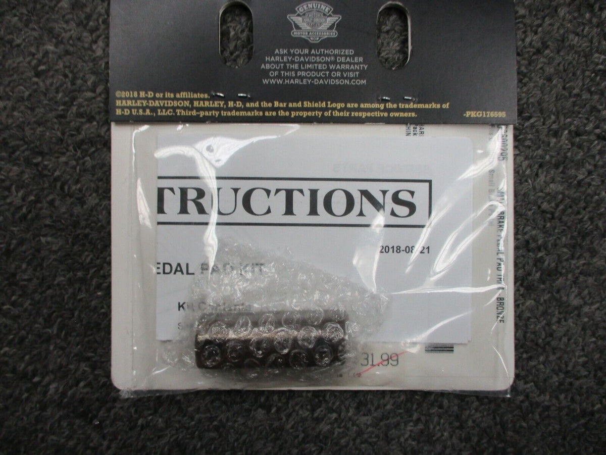 Harley Davidson OEM Dominion Small Brake Pedal Pad Trim Bronze 50600295