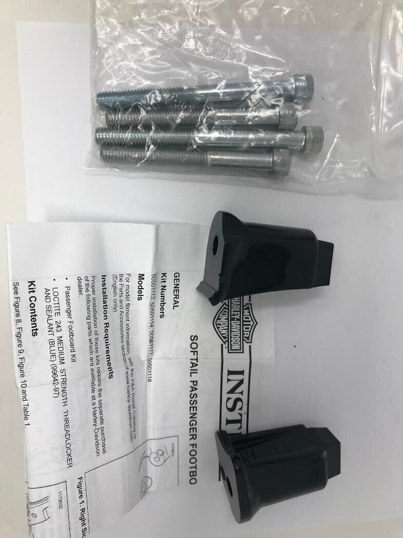 Harley Davidson OEM Kit, FTBRD, PASS, SPRT, BLACK 50501118