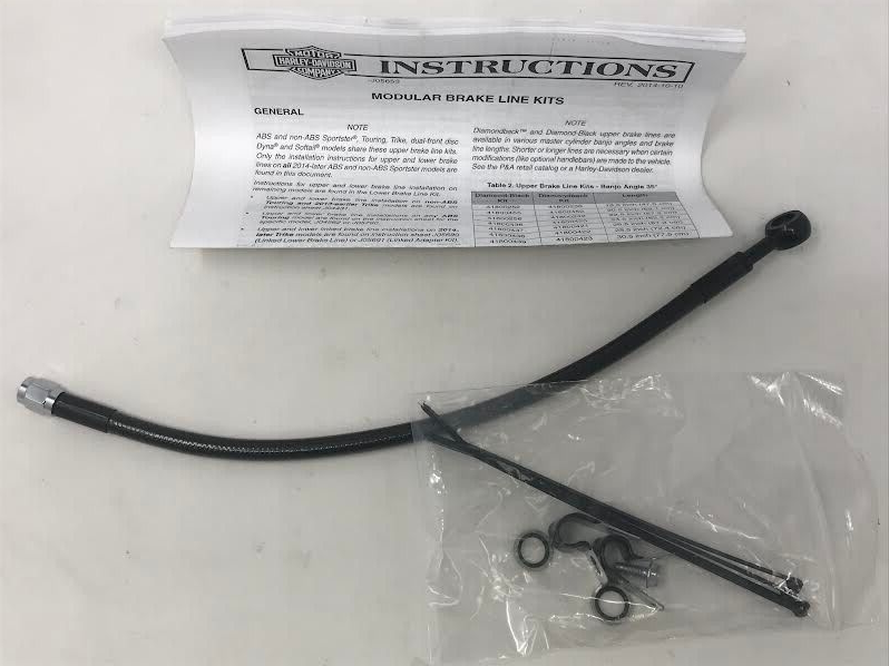 Harley Davidson OEM Diamond-Black Brake Line 41800534
