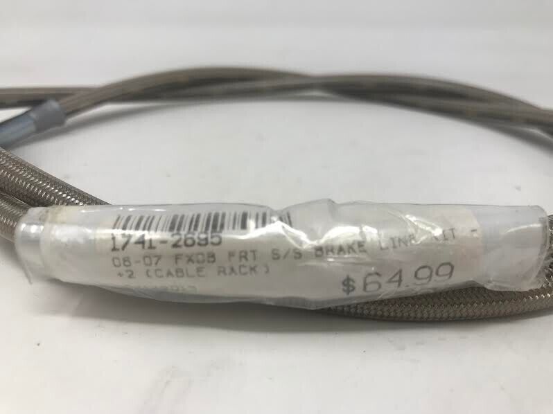 Drag Specialties OEM 06-07 FXDB FRT s/s Brake Line 1741-2695