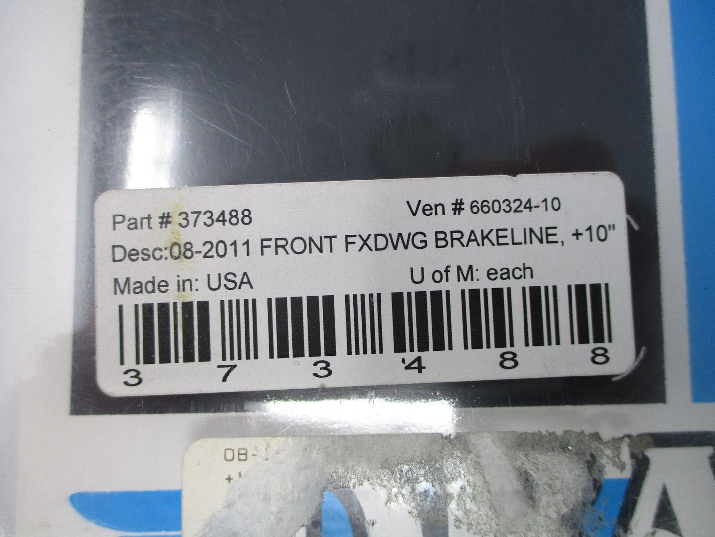 Drag Specialties 08-11 FXDWG Front Brakeline +10 1741-2893