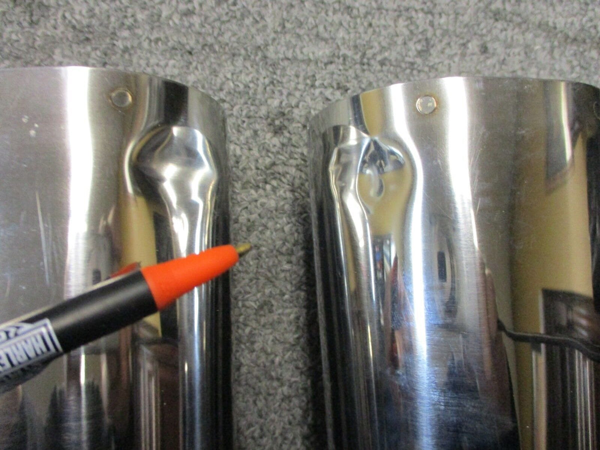 HARLEY-DAVIDSON CHROME FORK COVER COWBELLS PART FITS 14 TOURING