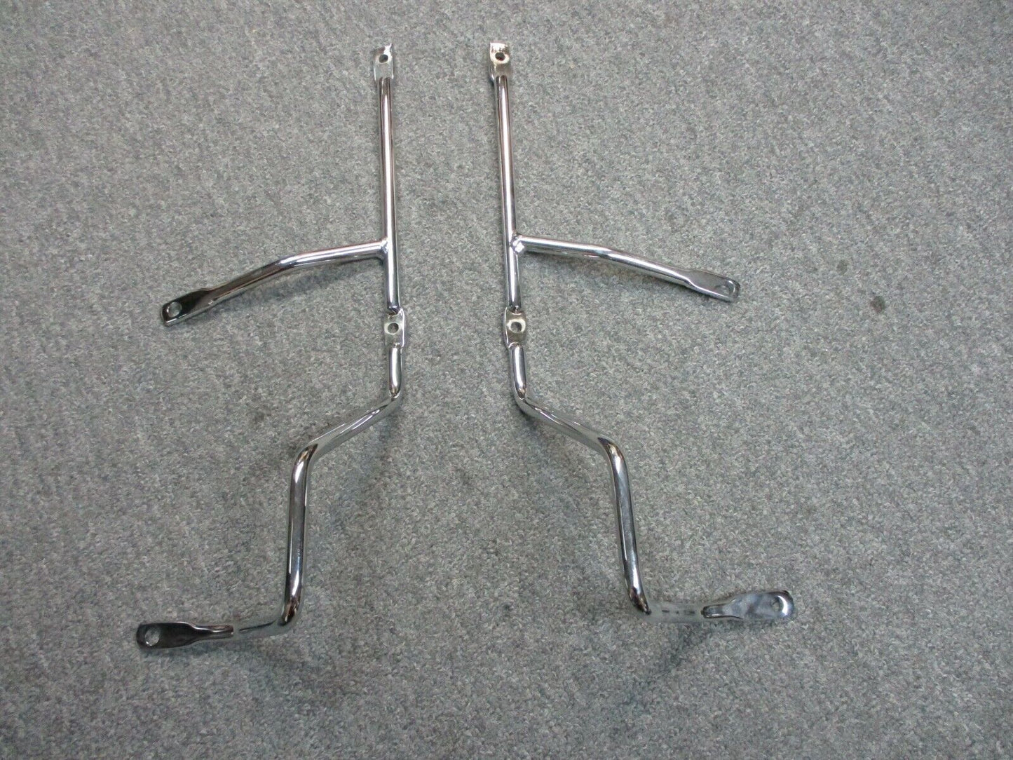 Harley Davidson OEM Softail 3 Channel Luggage Rack Brackets Chrome