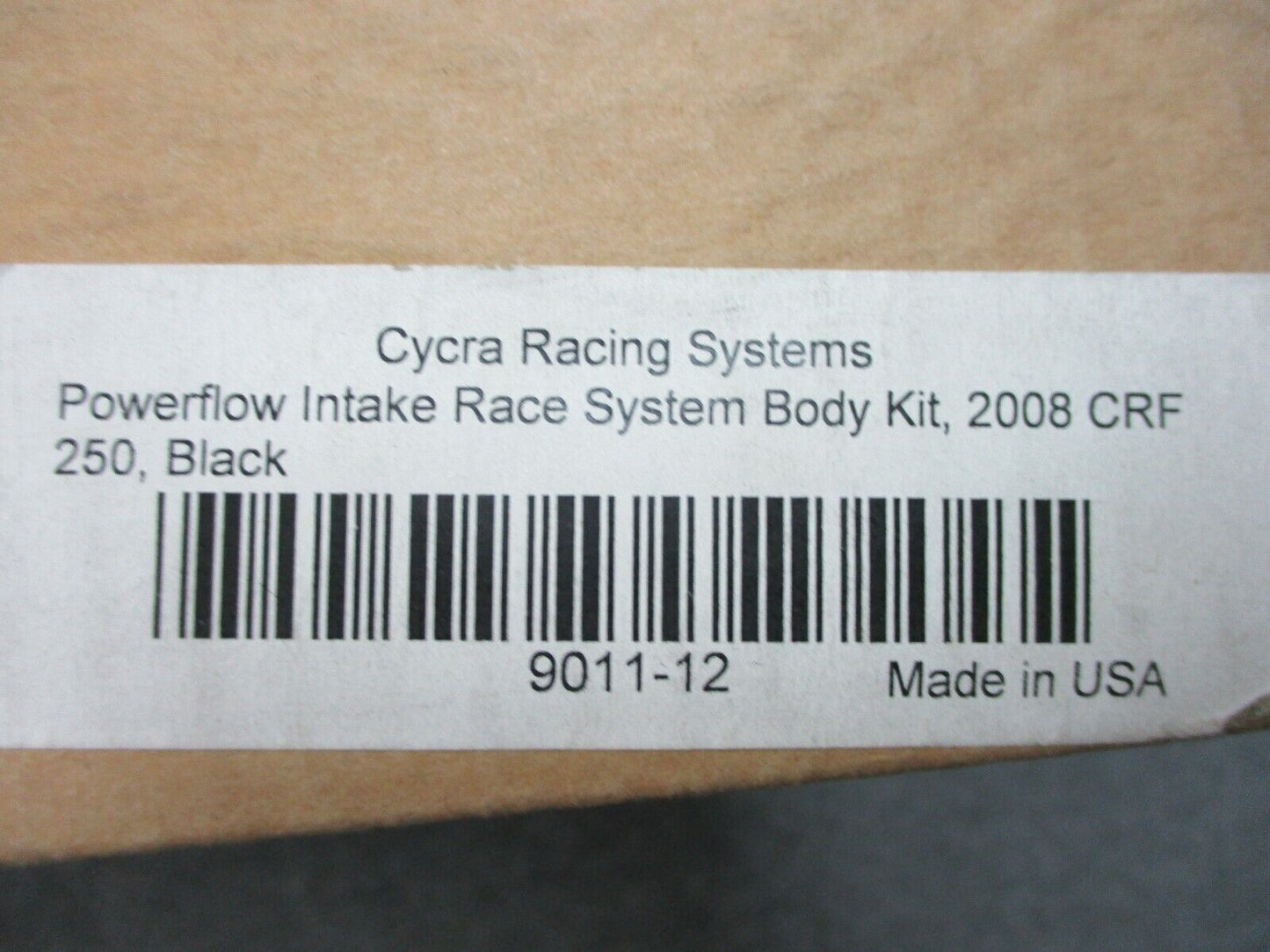 CYCRA Powerflow Intake Race System Body Kit Black 2008 Honda CR 250 F 9011-12