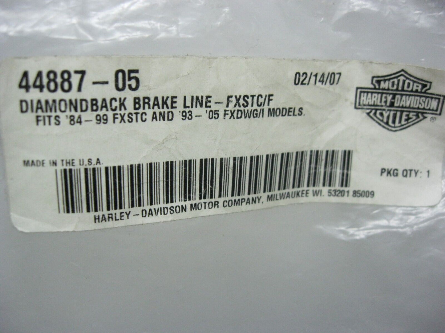 Harley-Davidson OEM Diamondback B/L FXST C/F 44887-05