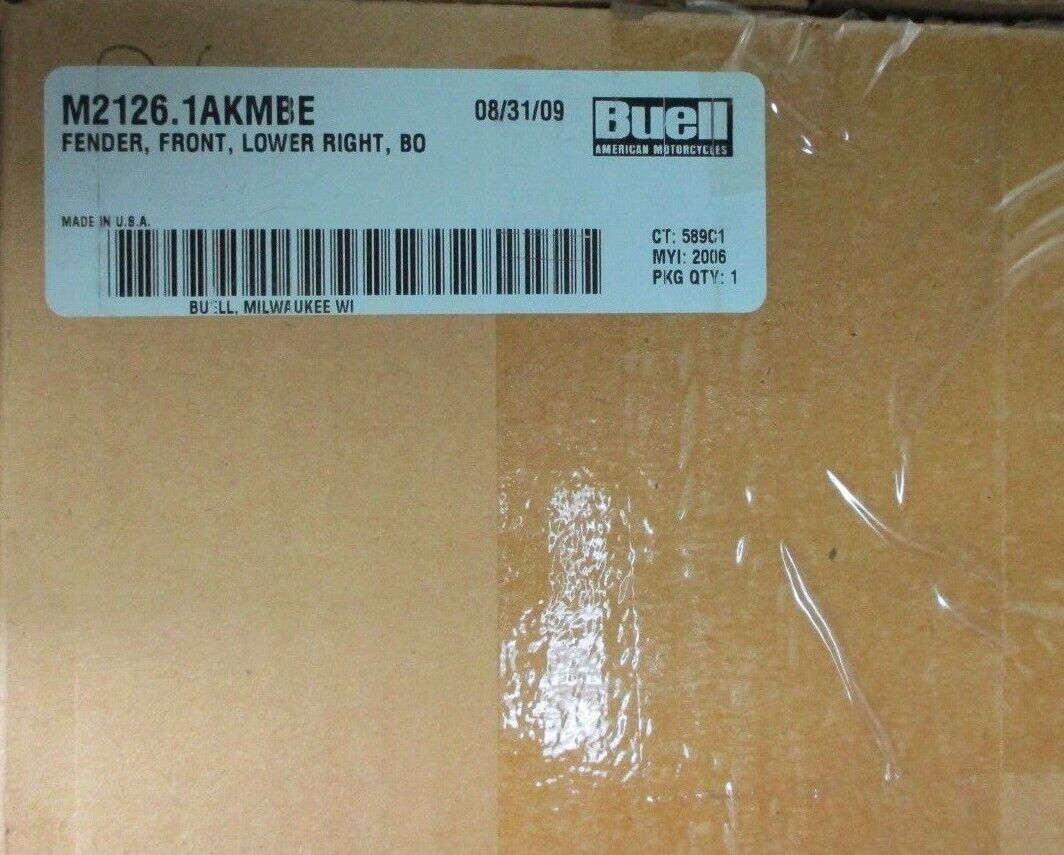 Buell OEM Lower Right Front Fender, Black M2126.1AKMBE