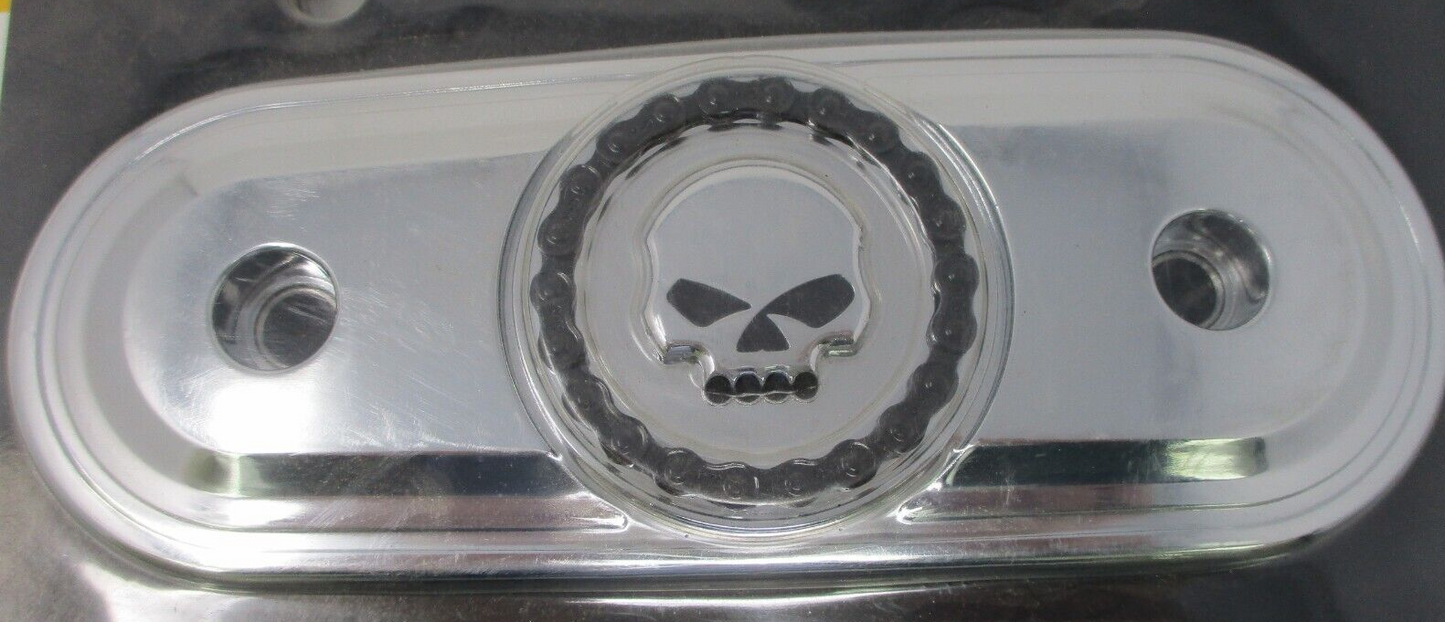 Harley Davidson OEM Skull & Chain Air Cleaner Trim Chrome 61400169