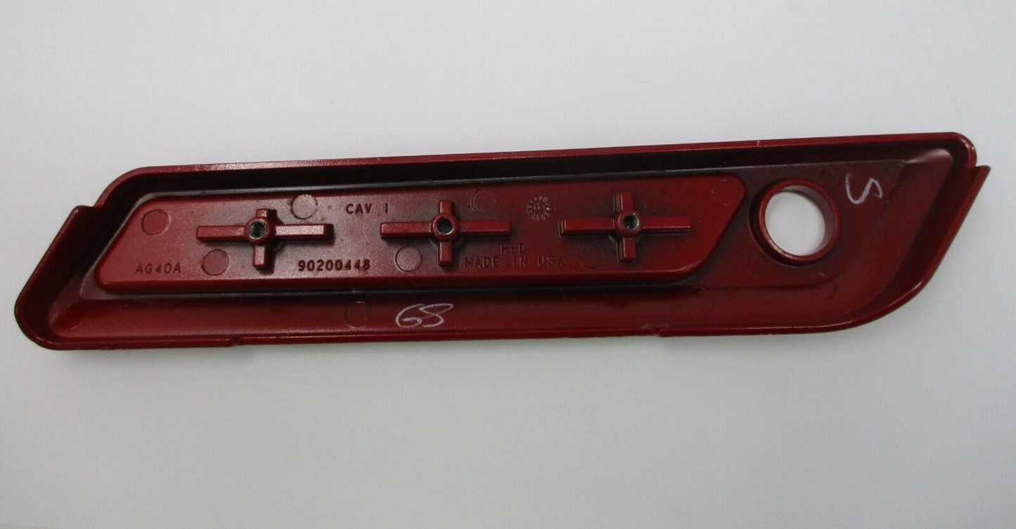 Harley Davidson OEM Left Saddlebag Latch Cover Red 90200983/90200448