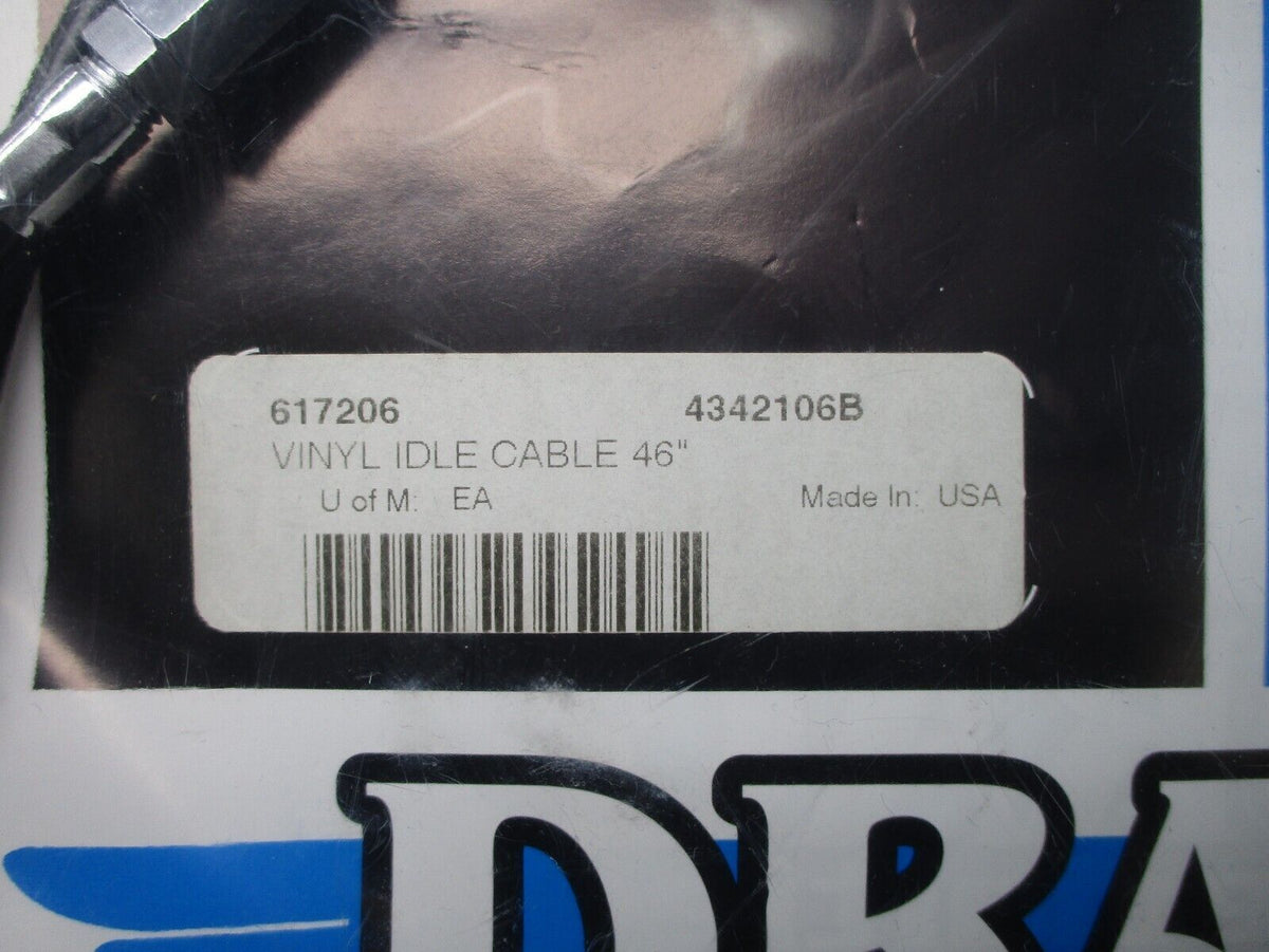 Drag Specialties 96-UP 45.5" BLACK IDLE CABLE 617206