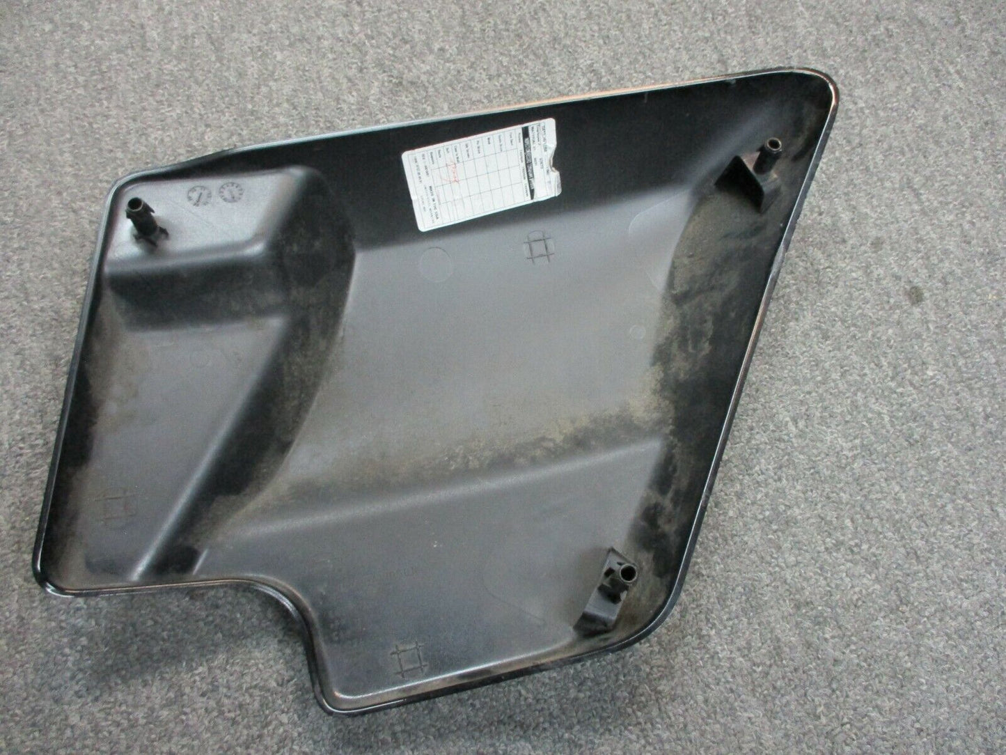 Harley Davidson OEM Left Side Cover Vivid Black with Grey Stripe 66250-09