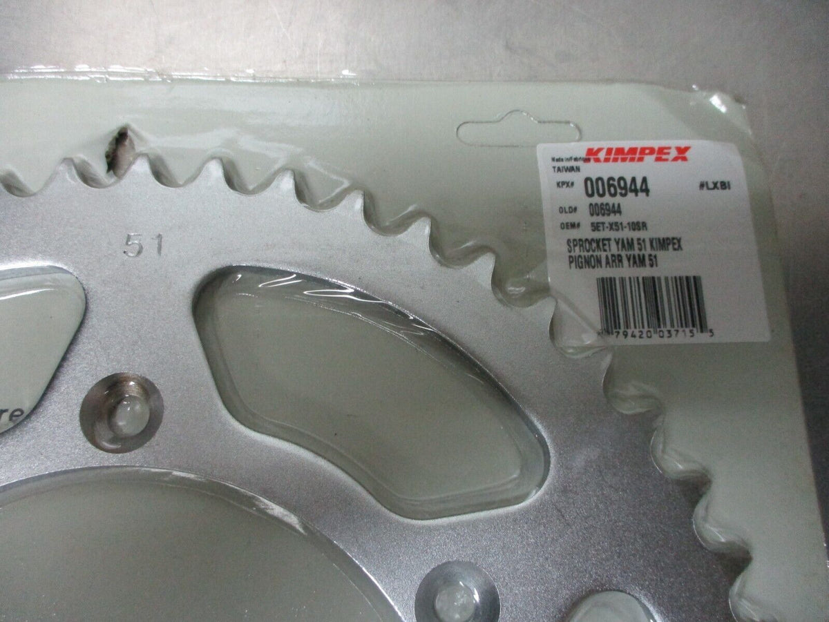 Kimpex - 5ET-X51-10SR, 006944 - R.O.C. Rear Sprocket, 51T