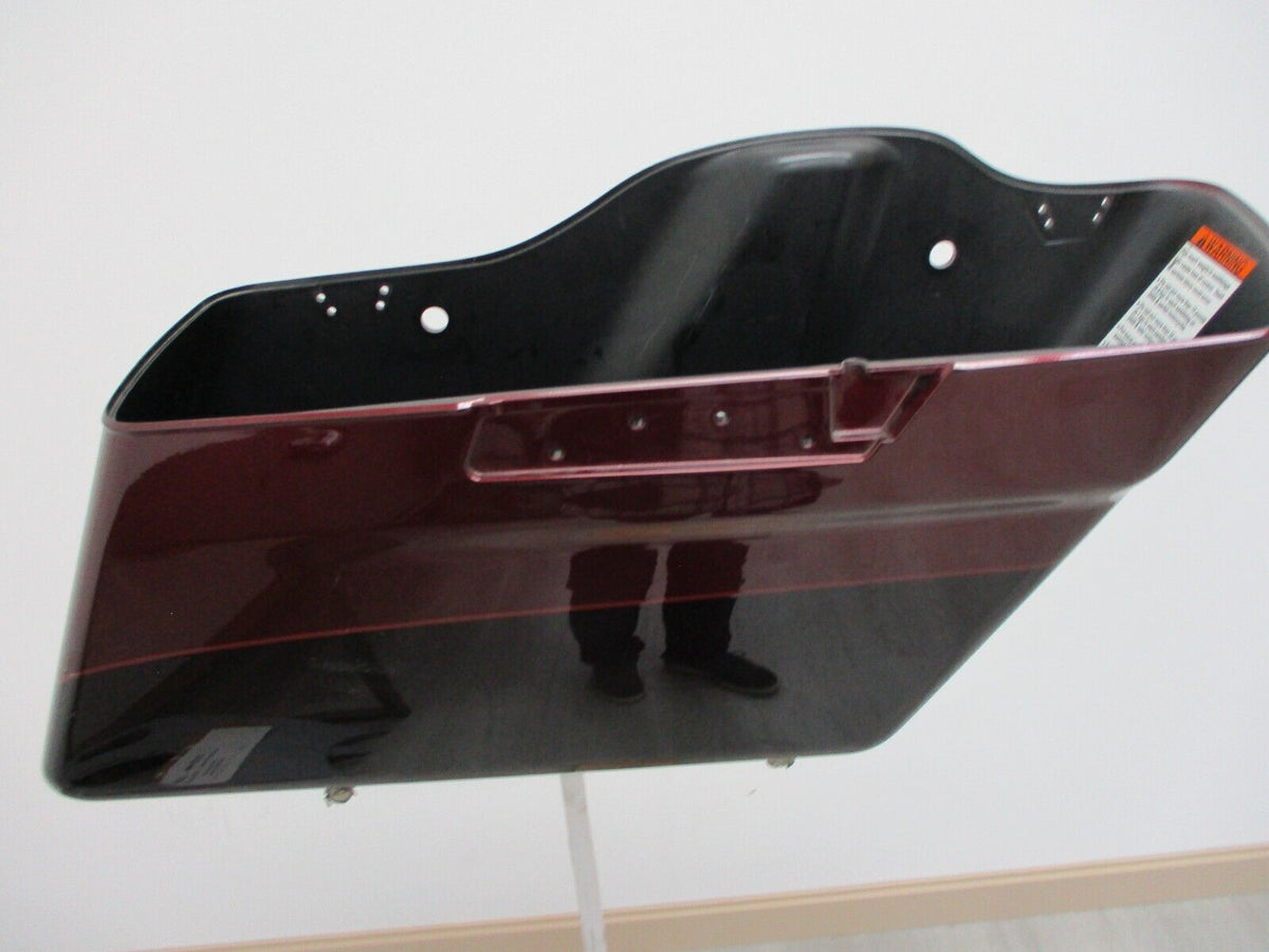 Harley Davidson OEM Right Saddlebag Metallic Black/Burgundy 90200412 2014-Later