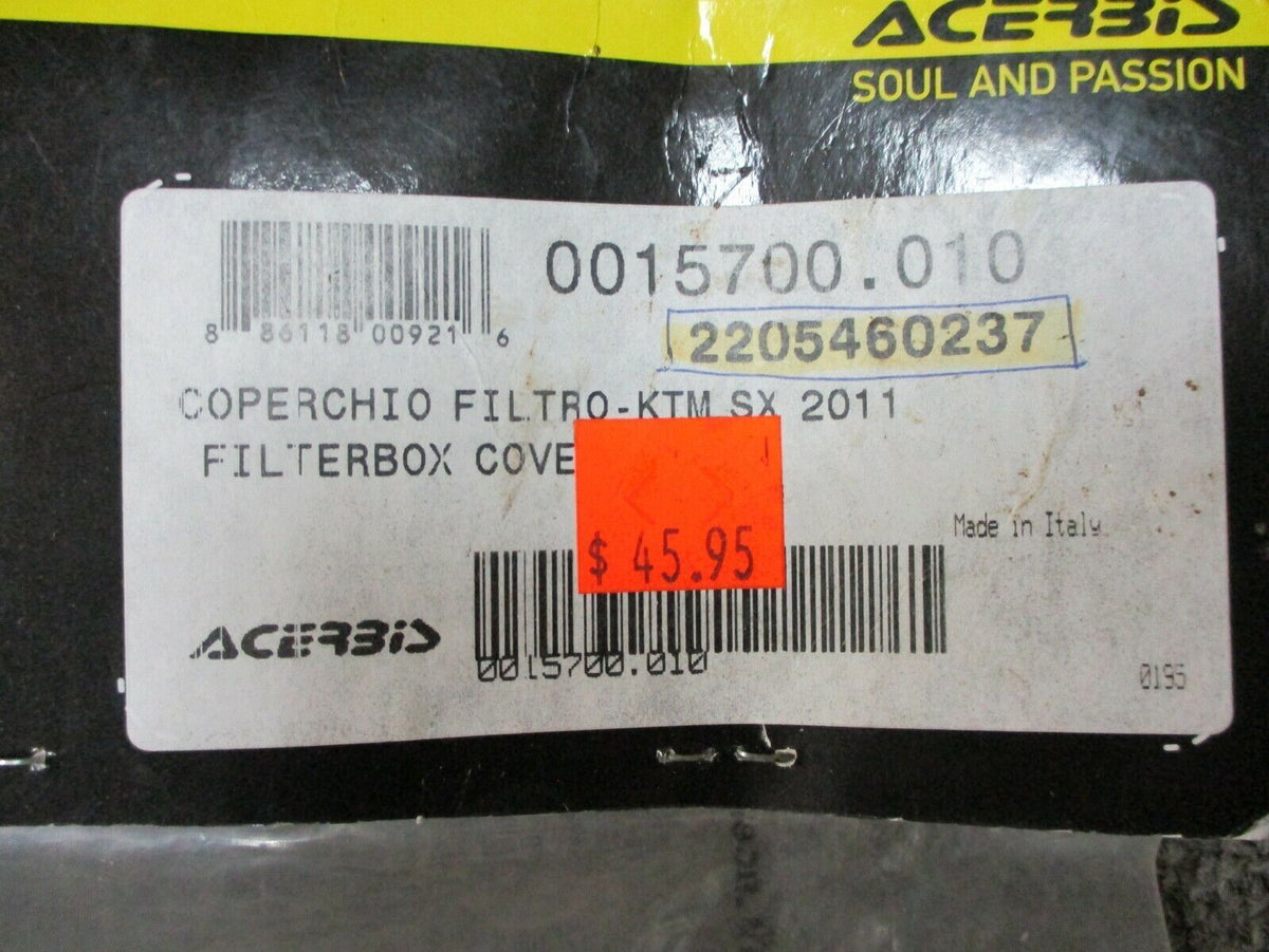 KTM SX 2011 Orange Filter/Air Box Covers By Acerbis 2205460237