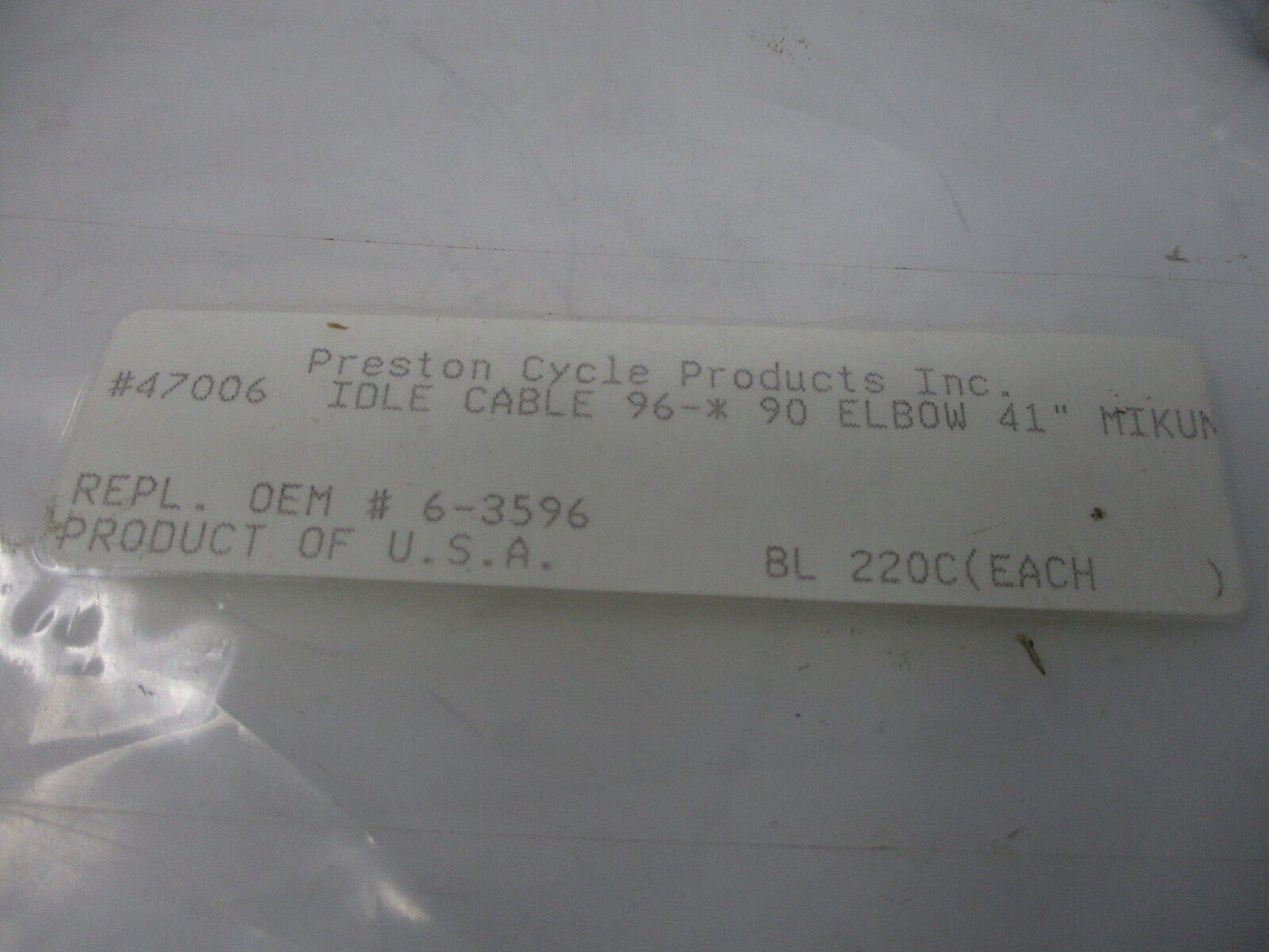 Mikuni Idle Cable 6-3596