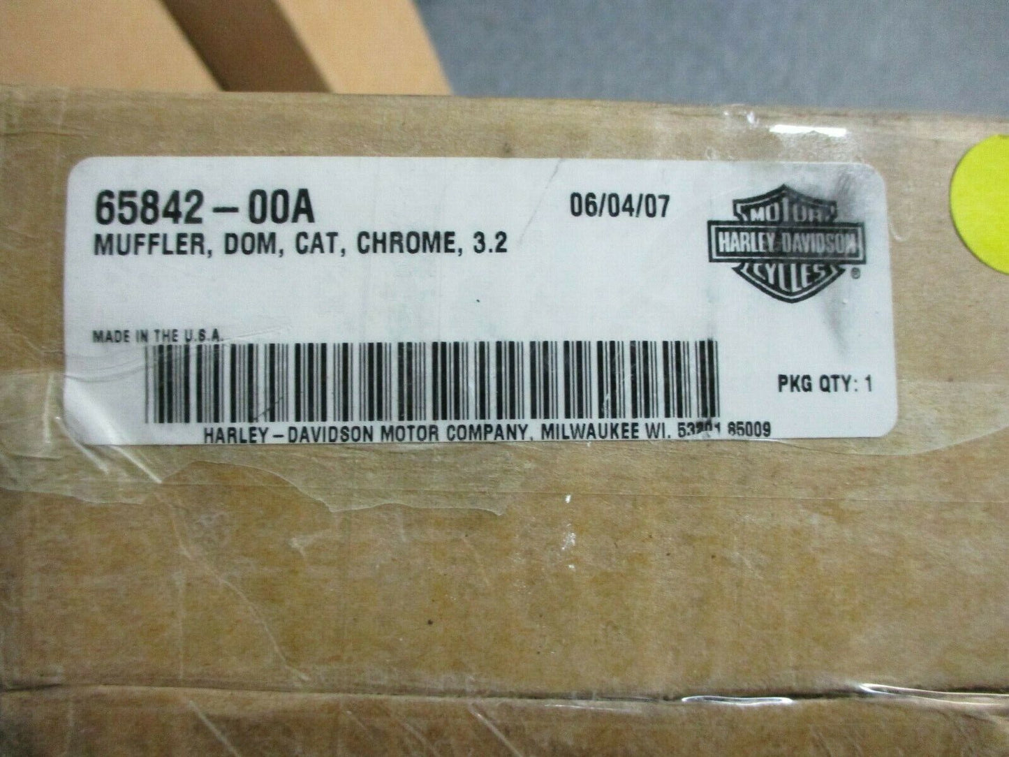 Harley Davidson OEM Softail/Heritage/Springer Chrome Muffler 05-06 65842-00A