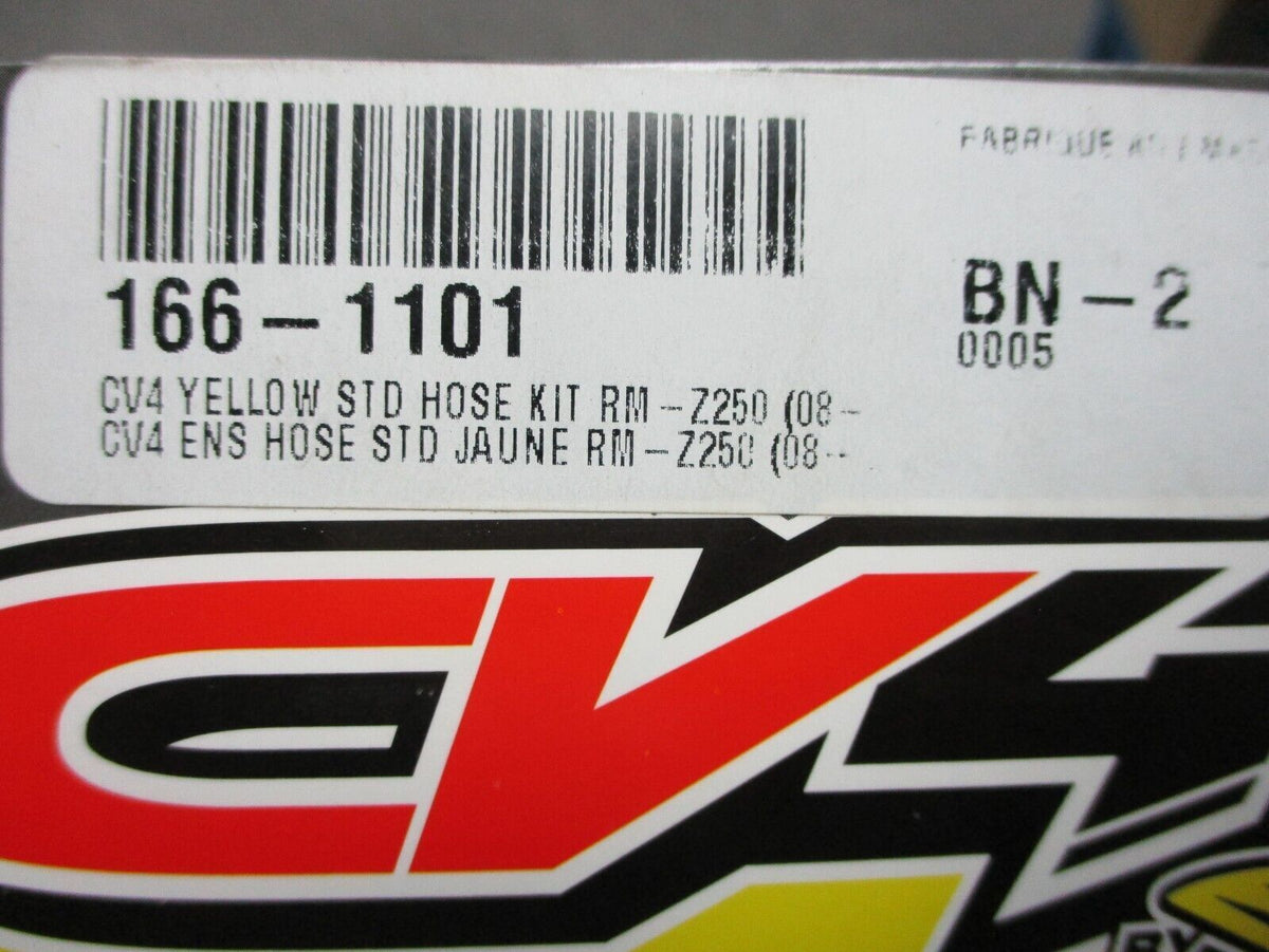 Suzuki Cycra CV4 Yellow STD Hose Kit for 2008-2017 Suzuki RMZ250 166-1101