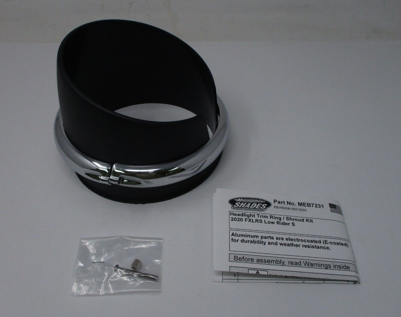 Memphis Shades Headlight Trim Ring Fits 2020 FXLRS Low Rider MEB7231