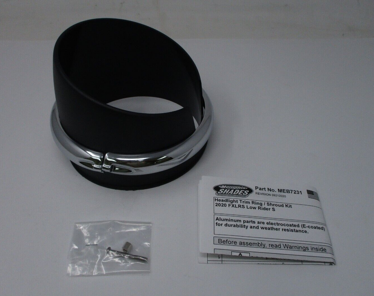 Memphis Shades Headlight Trim Ring Fits 2020 FXLRS Low Rider MEB7231
