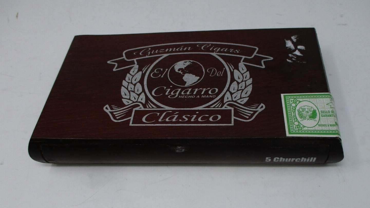 Cigarro Clasico Stash Wood Collectible Wooden Box ***EMPTY*** WOODEN CIGAR BOX