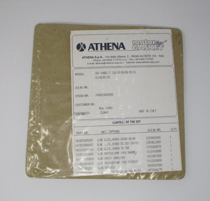 P400210600250 Athena Motor Gasket for Honda CR250 RF/RG/RH '85-'91